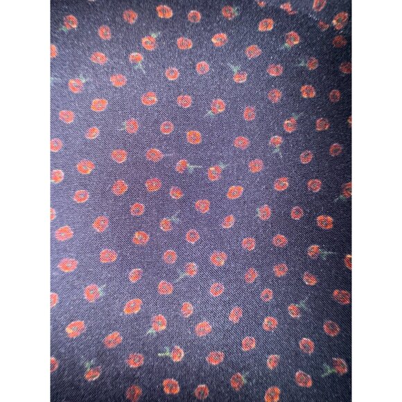 Reiss Black & Red Polka Dot Roses Slim Fit Long Sleeve Shirt Small Boho Goth Y2K - Picture 6 of 9